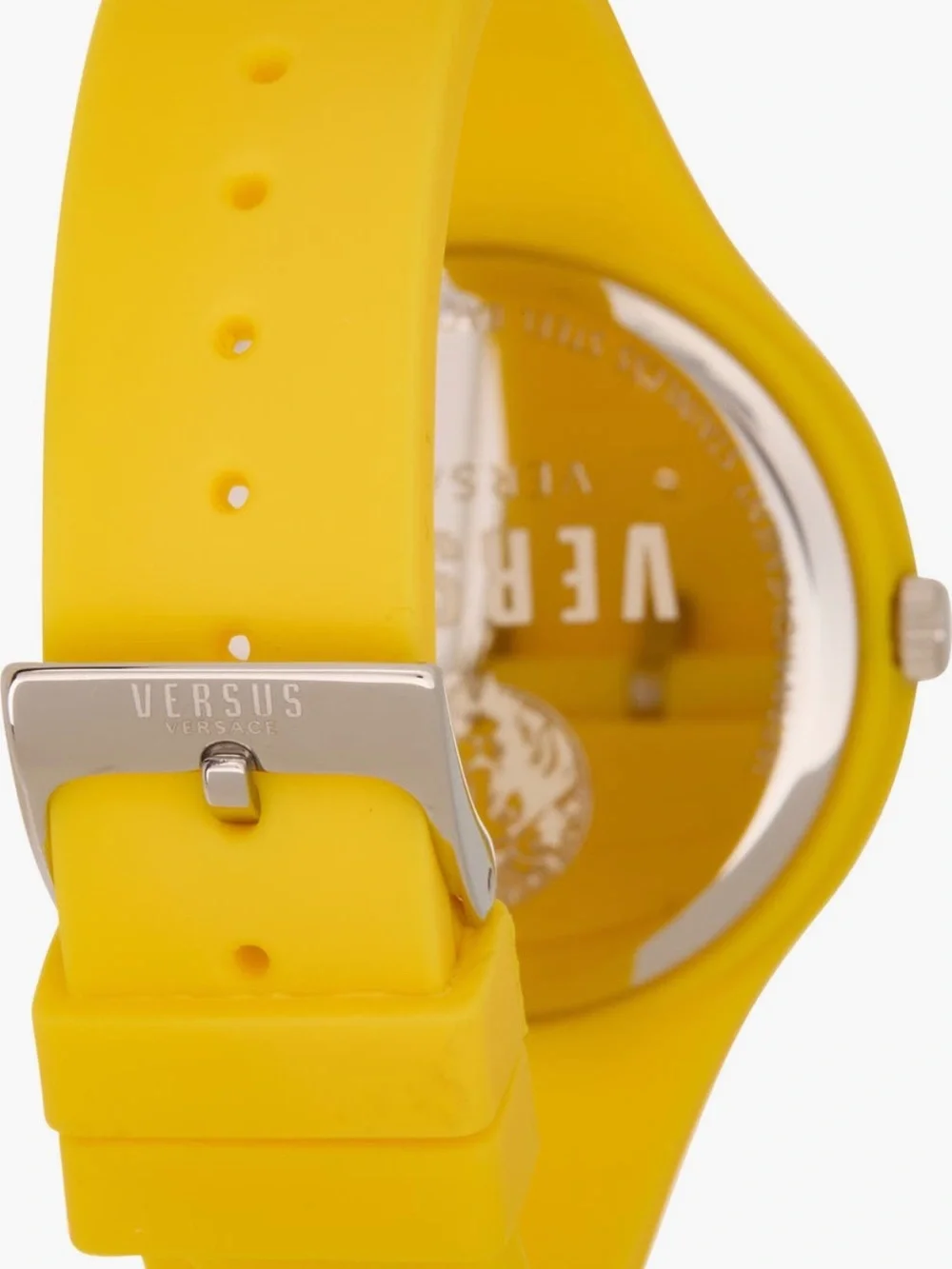 Versus Versace Unisex Yellow Silicone Lion Watch and Coin Pouch Set - Picture 3 of 9